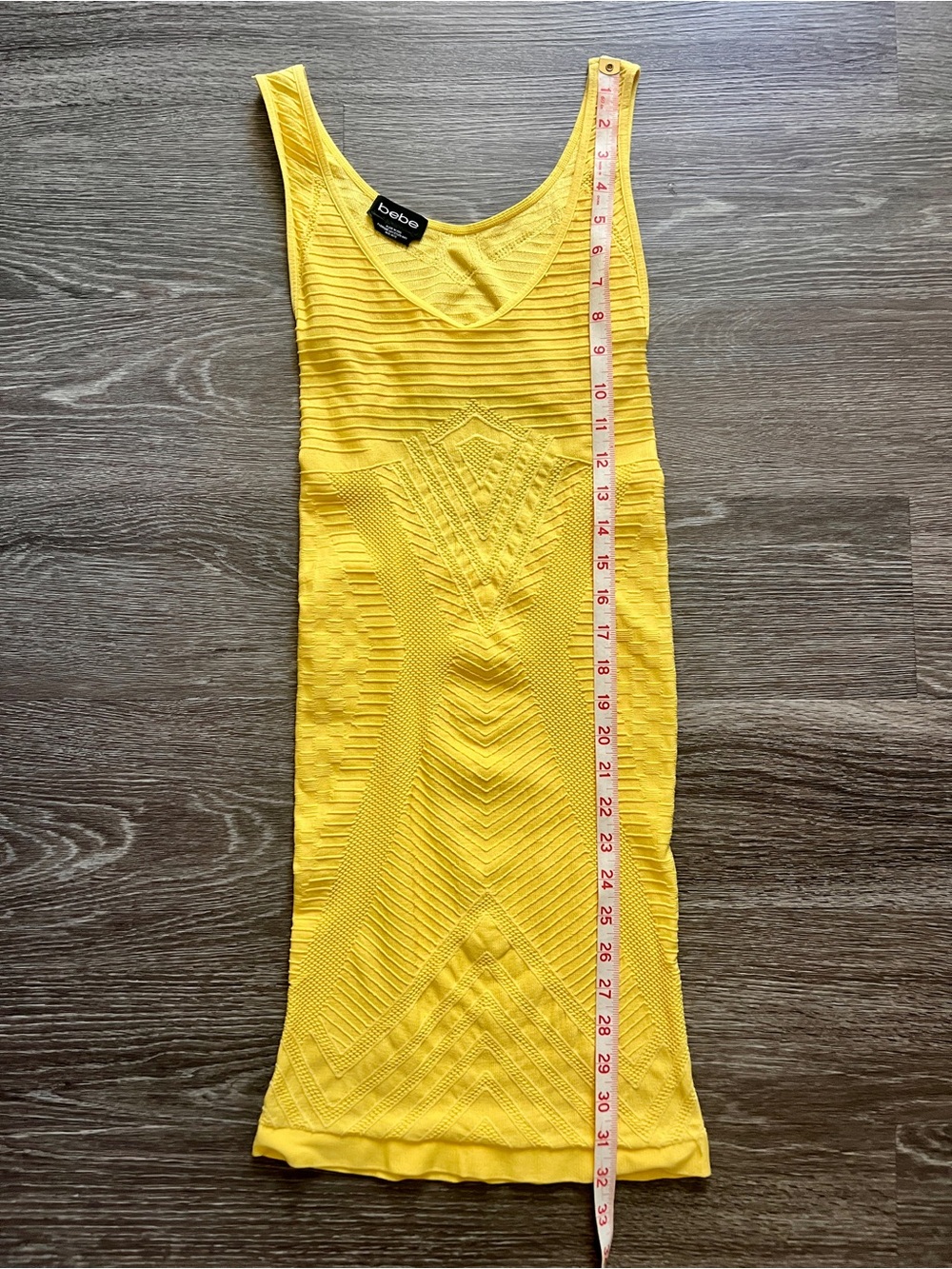 Bebe Sexy Summer Yellow Sleeveless Bodycon Dress - Women - Picture 5 of 6